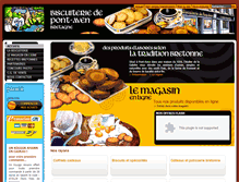 Tablet Screenshot of biscuiteriedepontaven.fr